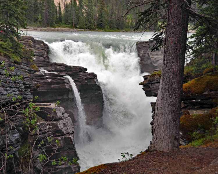 raging waterfall